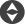 White up and down arrows on black circle